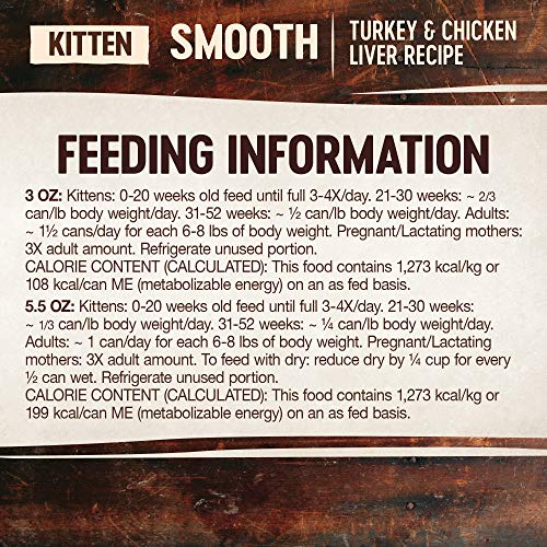 Wellness Core Natural Grain Free Wet Canned Cat Food, Kitten Turkey & Chicken Liver, 5.5-Ounce Can, Pack Of 24