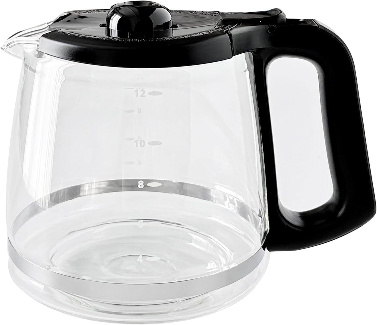 12-cup replacement glass coffee carafe compatible with mr. coffee lmx, tp, mmx, and msx series coffeemakers slim