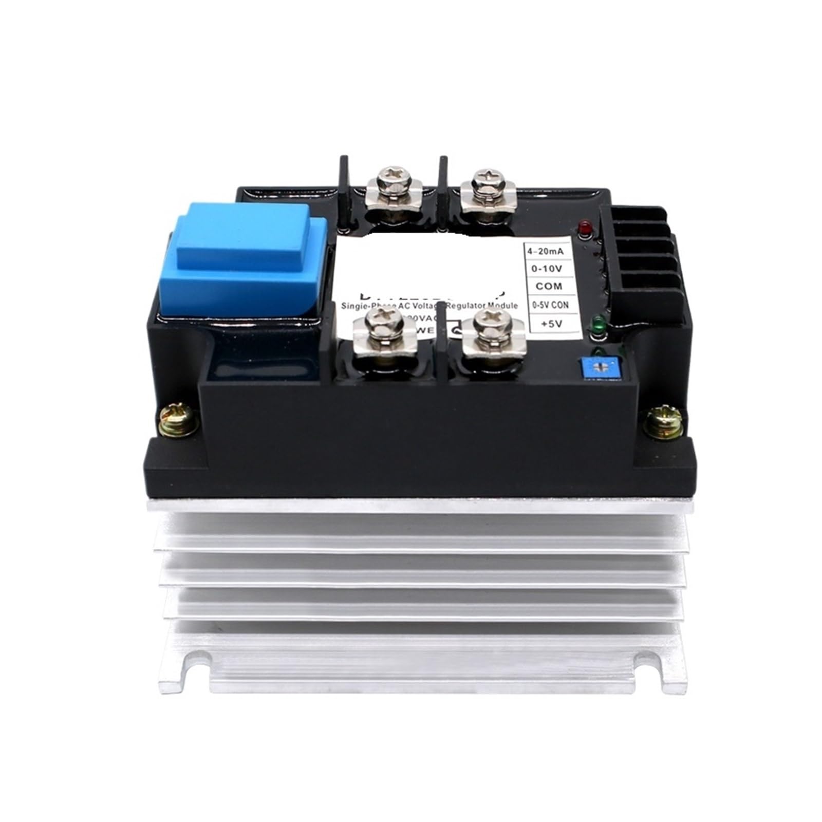 BALYDLUL 0-10V 4-20MA 0-5V Potentiometer Control Single Phase AC Voltage Regulator Relay With Heat Sink 220V 380V(25A,380V)