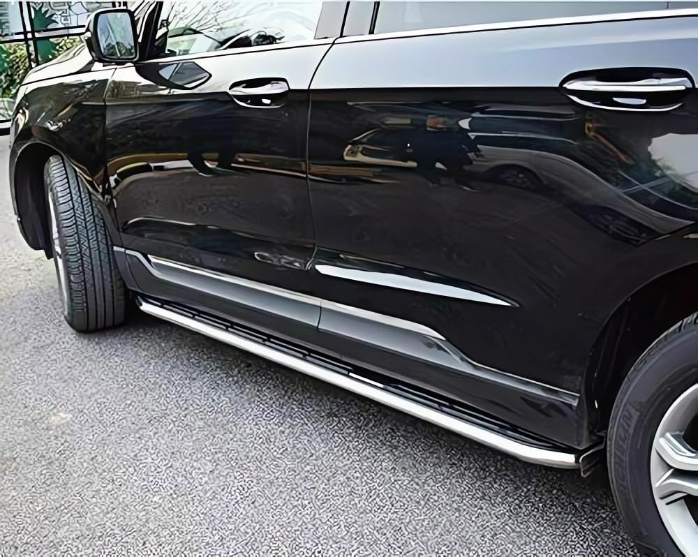 Upgrade Fixed Side Step Pedal Running Board Nerf Bar Fit for Hyundai KONA SX2 2024, 2Pcs (A40)