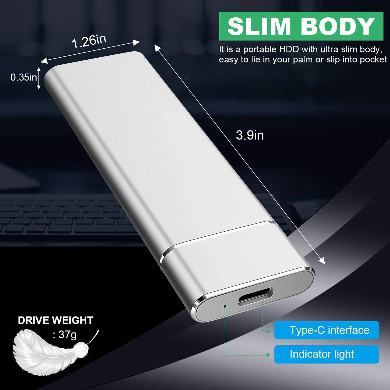 Disco Rigido Esterno Docooler Da 2,5 Pollici USB 3.0 In Metallo: Portatile E Veloce Per PC E Laptop! Hard Disk Portatile 2.5 Disco Rigido Esterno Docooler Da 2,5 Pollici USB 3.0 In Metallo: Portatile E Veloce Per PC E Laptop! Hard Disk Portatile 2.5
