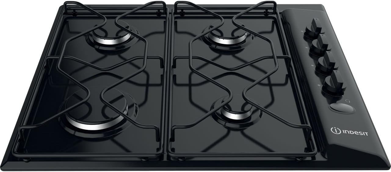 Indesit Aria PAA642/IBK 58cm Gas Hob - Black