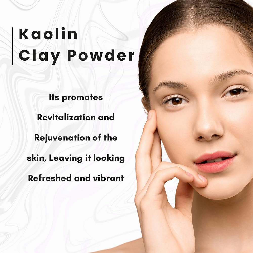 Kaolin Clay Powder 227 g for Face, Skin Care, Soap making | Natural, Chemical Free - Image 4