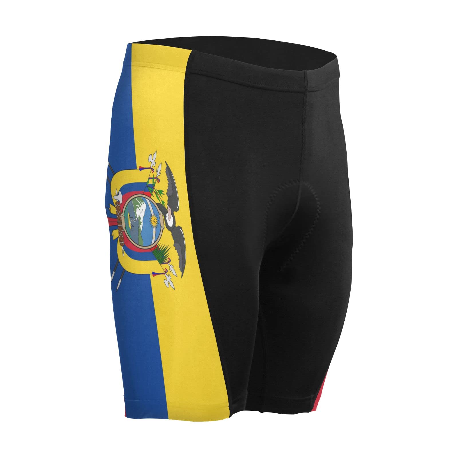 Ecuador Flag Men's Bike Shorts Padded Cycling Bicycle Biking Shorts Tight Multicolor