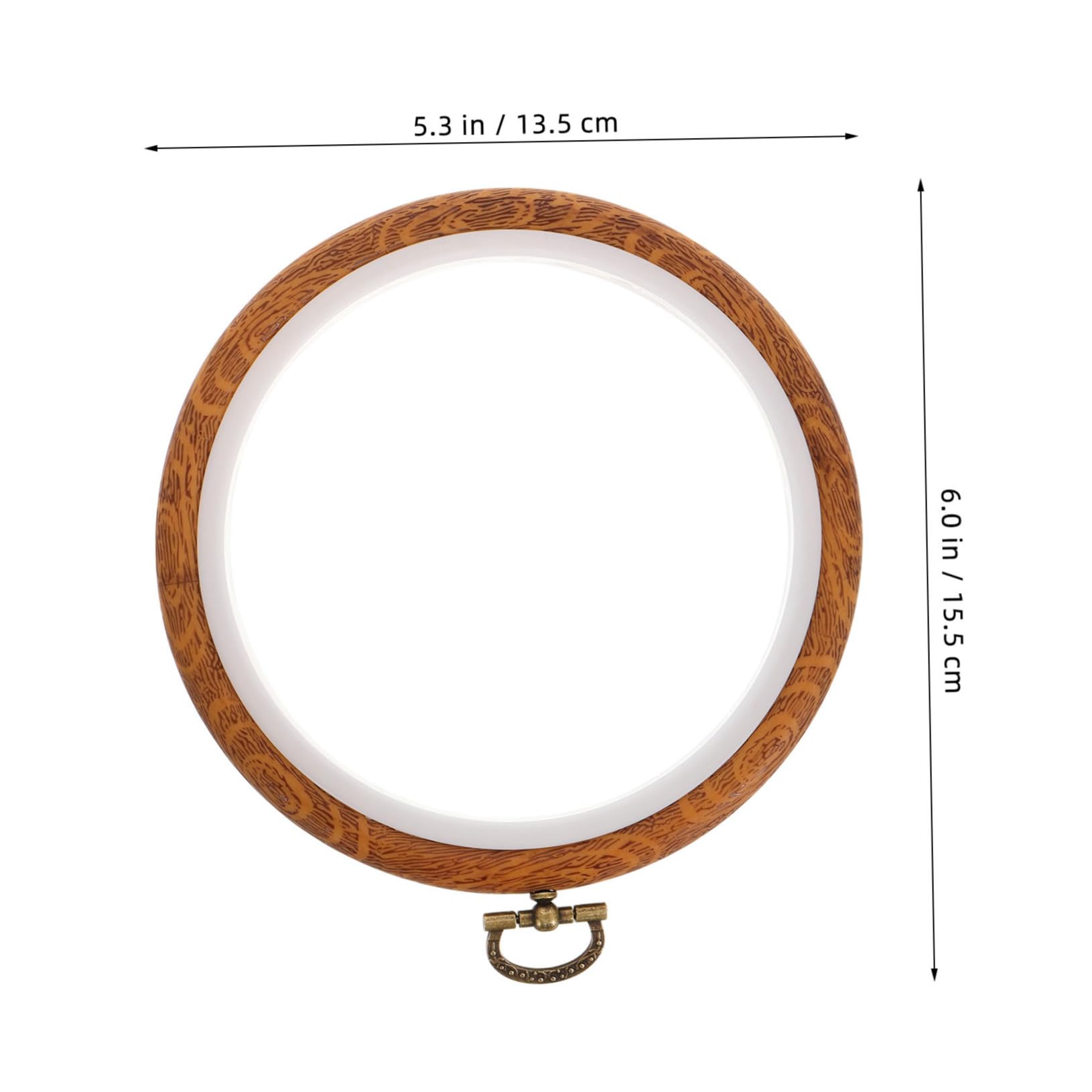 Gatuida 10 Aros de Bordado Redondos para Bastidor de Punto de Cruz Textura Mejorada y Material Resistente, Ideales para Exhibición y Manualidades en Movimiento