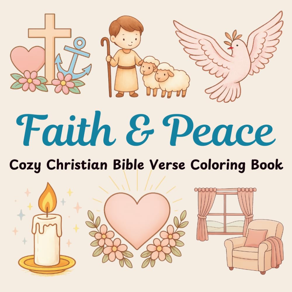 Faith & Peace: Cozy Christian Bible Verse Coloring Book (Lily & Fred Colors)