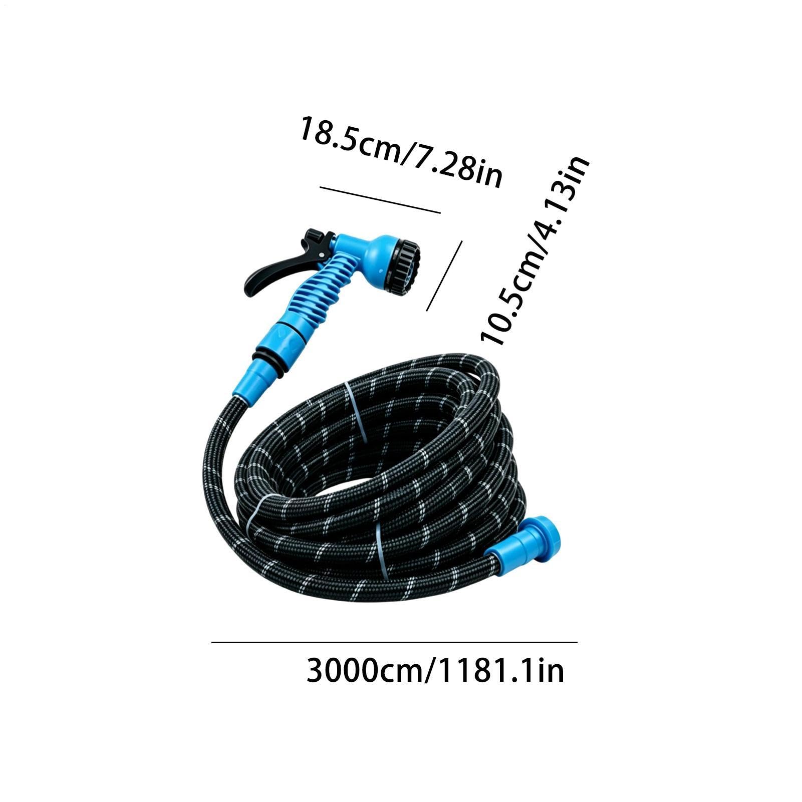 Gartenschlauch mit Sprühdüse,Flexibel und vielseitig | Gartenschlauch Mit Einer Wasser-Sprühdüse | für Hobbygärtner Hausbesitzer Haustierpflege Rasen Terrasse Blumenbewässerung Bodenreinigung