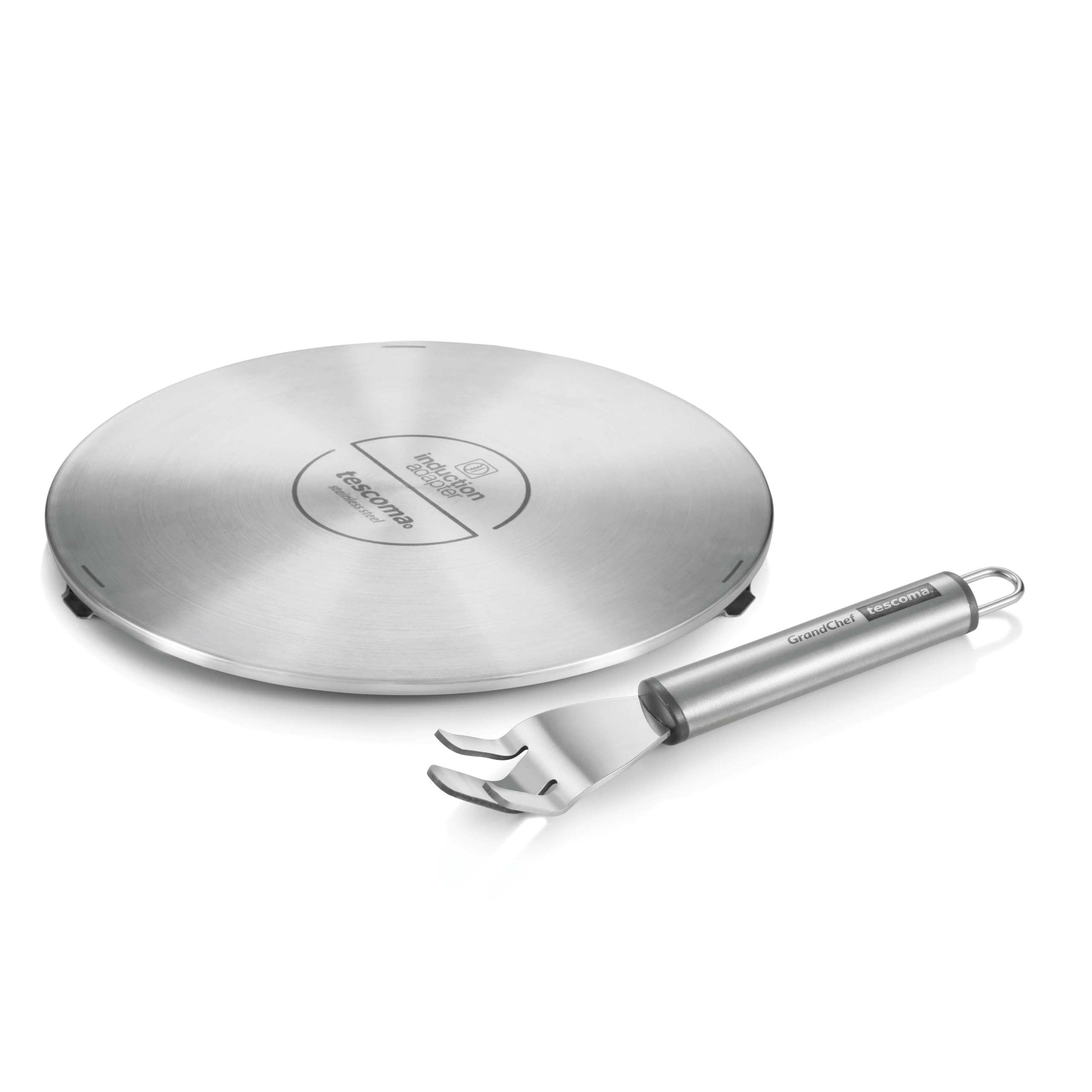 Tescoma GrandCHEF - Adaptador de inducción (acero inoxidable, 21 cm)