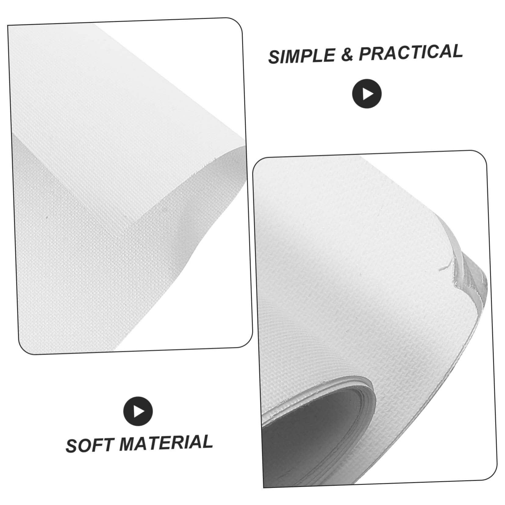 DOITOOL 10pcs Blank Oil Painting Canvas Mixed Coated Artist Painting Panels for DIY Arts Home and Gallery Wall Art Suitable for Oils and Acrylics
