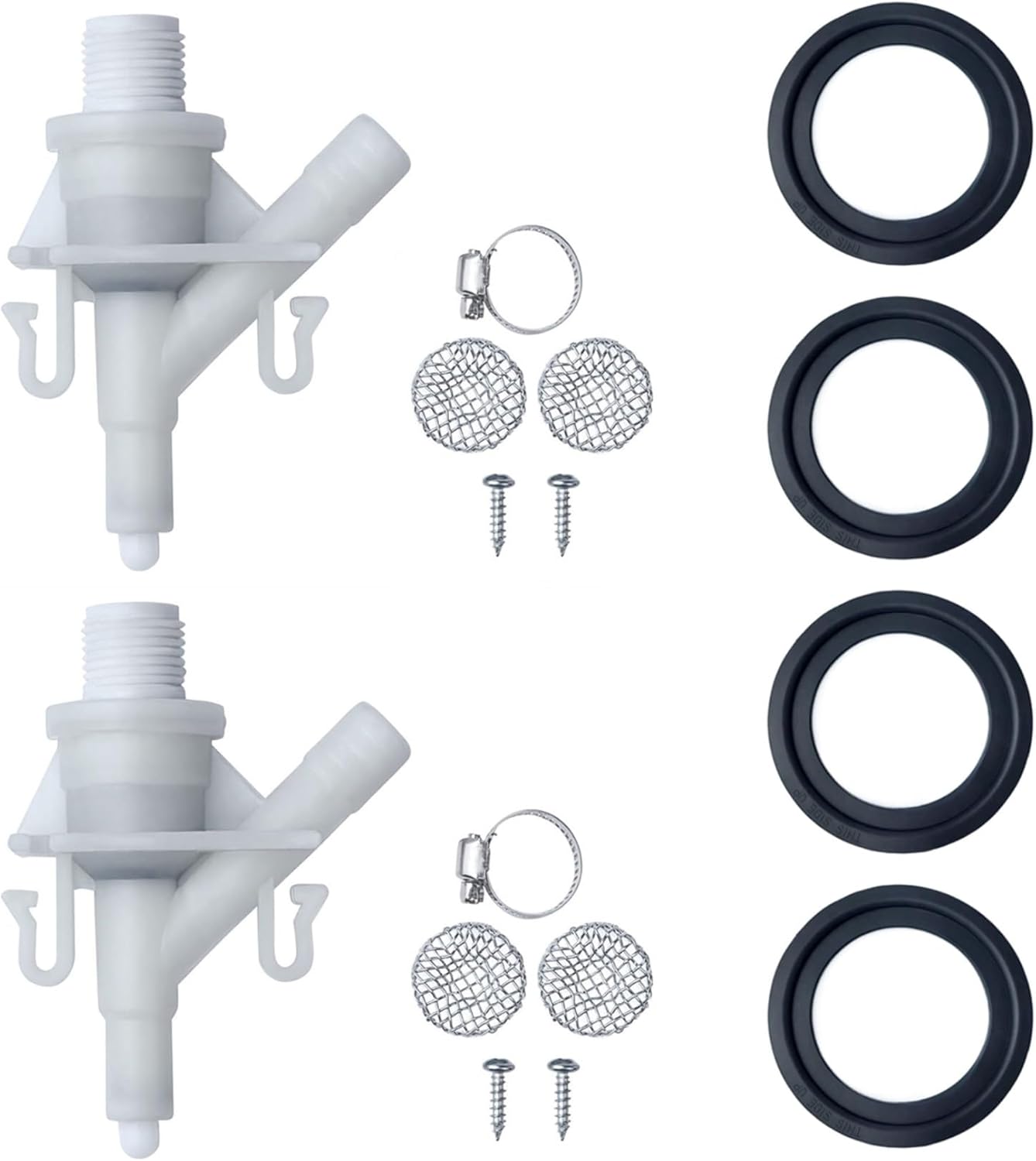 ANYINELEC 385311641 Water Valve Kit,2 Pcs RV Toilet Valve