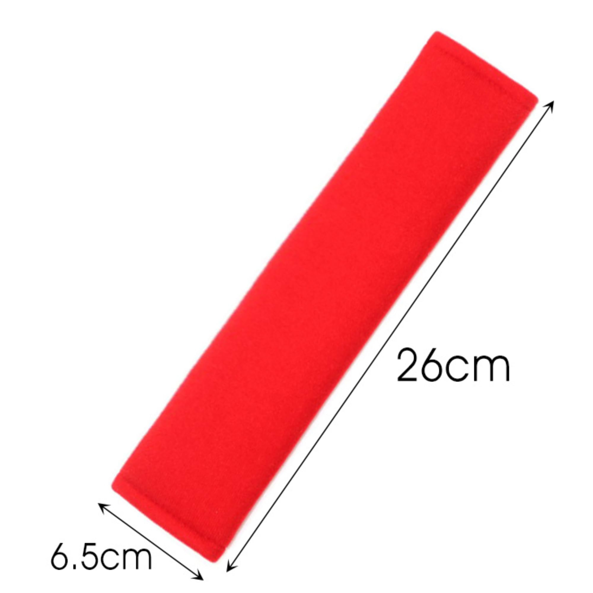 Lot De 2 Housses De Ceinture De Sécurité En Daim - Protection épaule/cou, 23 X 6 Cm, Velcro, Universel, Couleurs Assorties