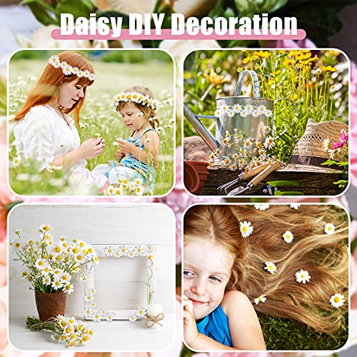 55 Pieces Daisy Cake Decorations Daisy Flower Cake Toppers Chrysanthemum Daisy Flower Cupcake Toppers Daisy Cake Picks For Birthday Wedding Baby Shower Bridal Shower Supplies (White And Yellow) #TOP5