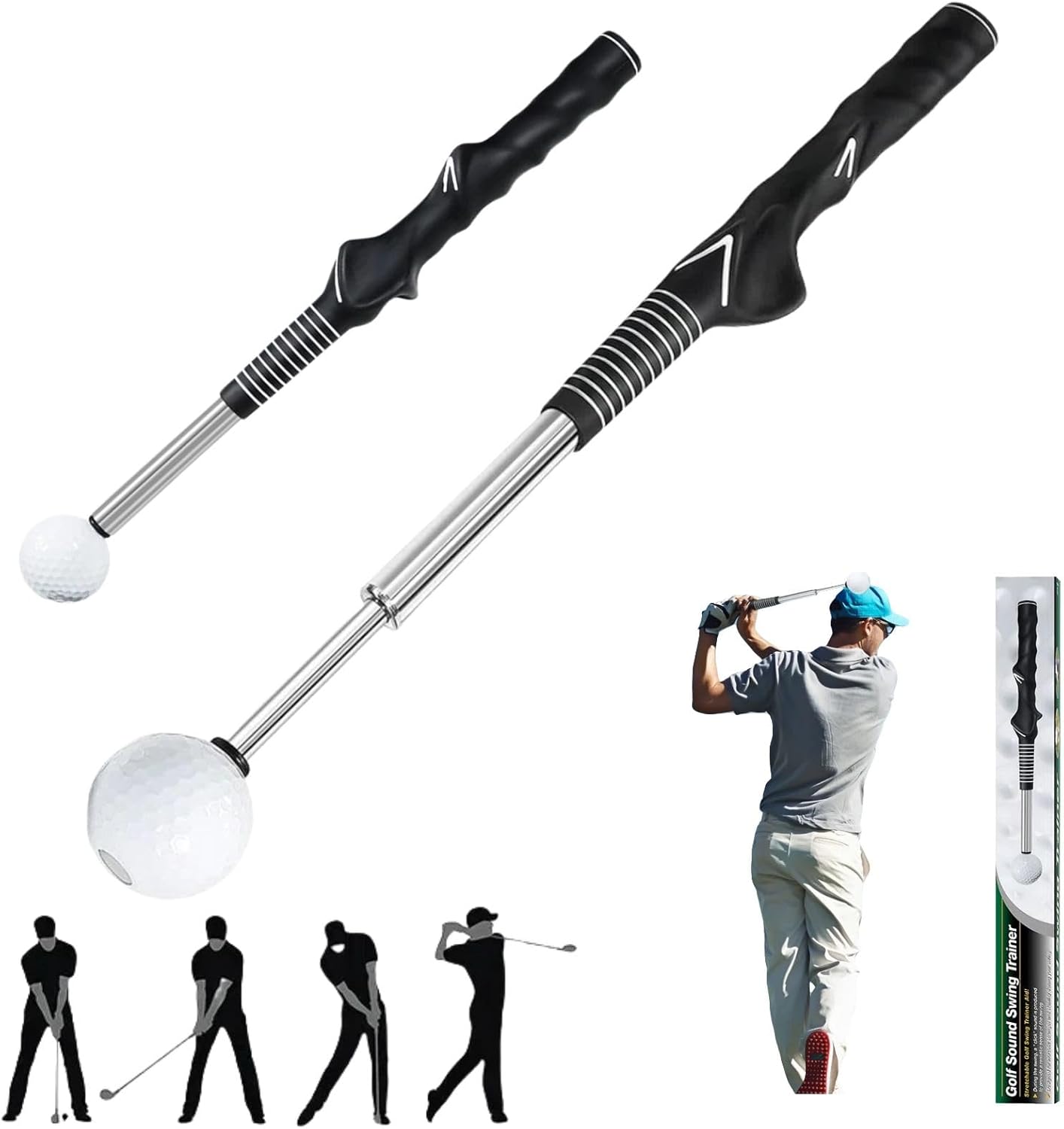Golf Training Aid to Improve The Strength and Accuracy of Shots, Golf Grip Trainer to Help Train Correct Hand Position, The Best Grip Trainer Golf Club for Beginners
