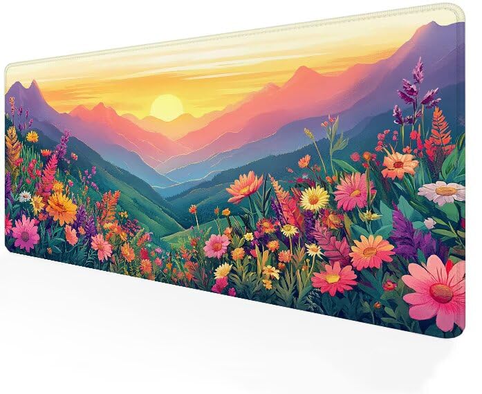 Tapis de souris paysage grand format pour un espace de travail inspirant à la maison