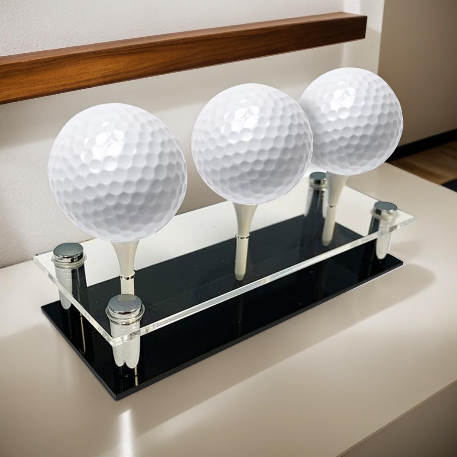 Gablota na piłeczki golfowe - pamiątka kolekcja piłek golfowych gablota ekspozycyjna - akrylowa metalowa prezentacja do przechowywania piłek golfowych na biurko stół biurko sypialnia studia