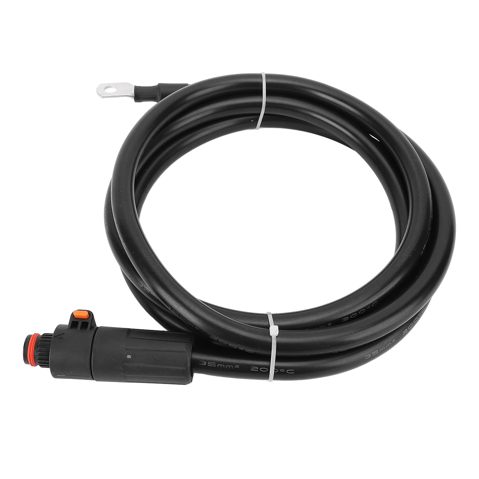 Yctze Kabel akumulatora 35 mm² wtyczka prosta i zacisk SC35-8 do - kabel akumulatora 35 mm² 2 m, falownik, motoryzacyjny, morski, elastyczny (1,5 m / 4.9ft)