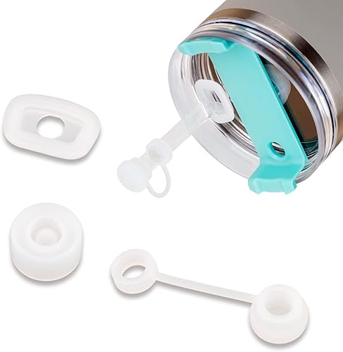 3 tapones de silicona a prueba de derrames, compatibles con Stanley Cup 1.0 de 4030 onzas, kit de sellado de silicona a prueba de fugas, incluye 1