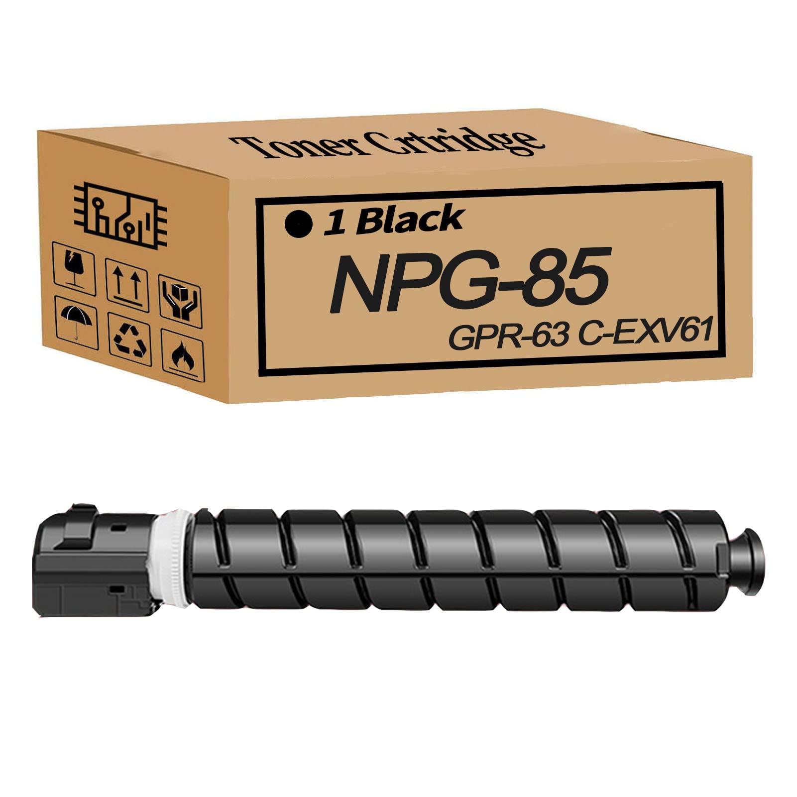 Amazon.co.jp: For Canon NPG-85 GPR-63 C-EXV61高収量ブラックトナー