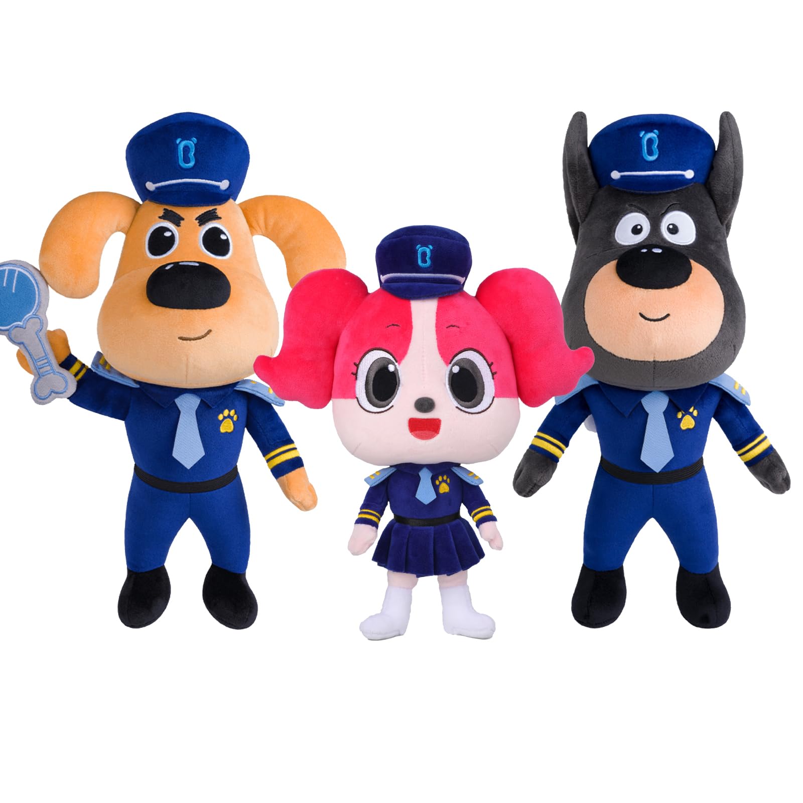 新品　ベイビーバス　ラブール警部　パピーさん　ベルマン君　3セット Amazon.co.jp: 【BabyBus】ラブール警部の事件簿シリーズ ぬいぐるみ 3