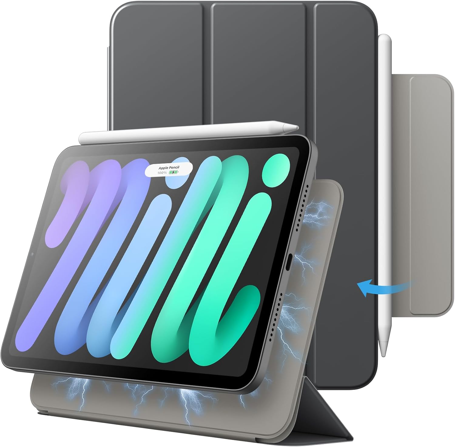 JETech Magnetic Case for iPad Mini 6 (8.3-Inch, 2021 Model), Support ...