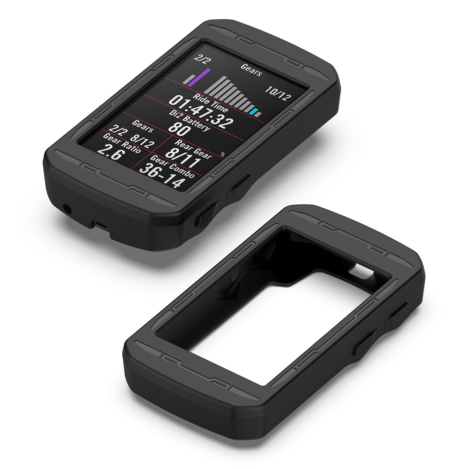 Kwmobile Custodia In Silicone Per Ciclocomputer Bryton Rider 750 – Cover Protettiva Con Kit Di Montaggio Per Manubrio - 4