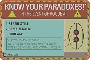 Portal 2 Instruction Board Poster: 8x12 Inches of Vintage Tin Art