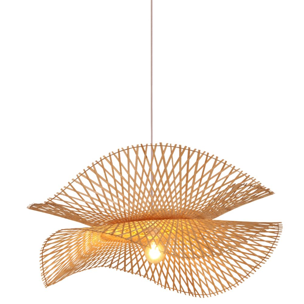 CJSLXGBL Chinese Bamboo Pendant Lamp Bamboo Ceiling Lighting Hanging Bedroom Restaurant Teahouse Bar Dining Room Chandeliers Track Lighting For Living Room Dining Room Bar