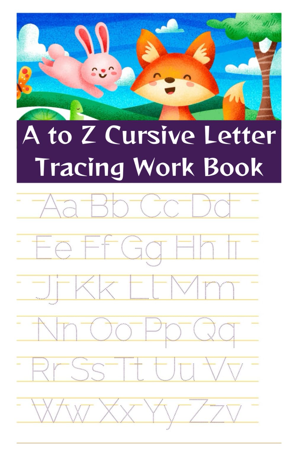A to Z Cursive Letter Tracing Book