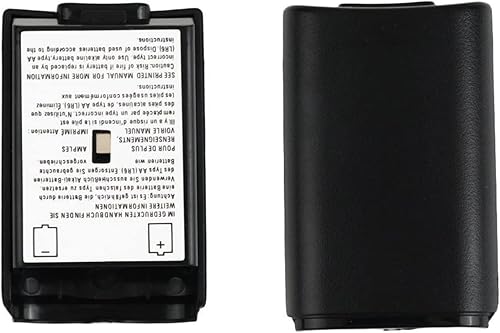 Miniatura 4 de Paquete de 2 fundas de batería para control inalámbrico Xbox 360, funda de repuesto compatible con Xbox 360 (negro)