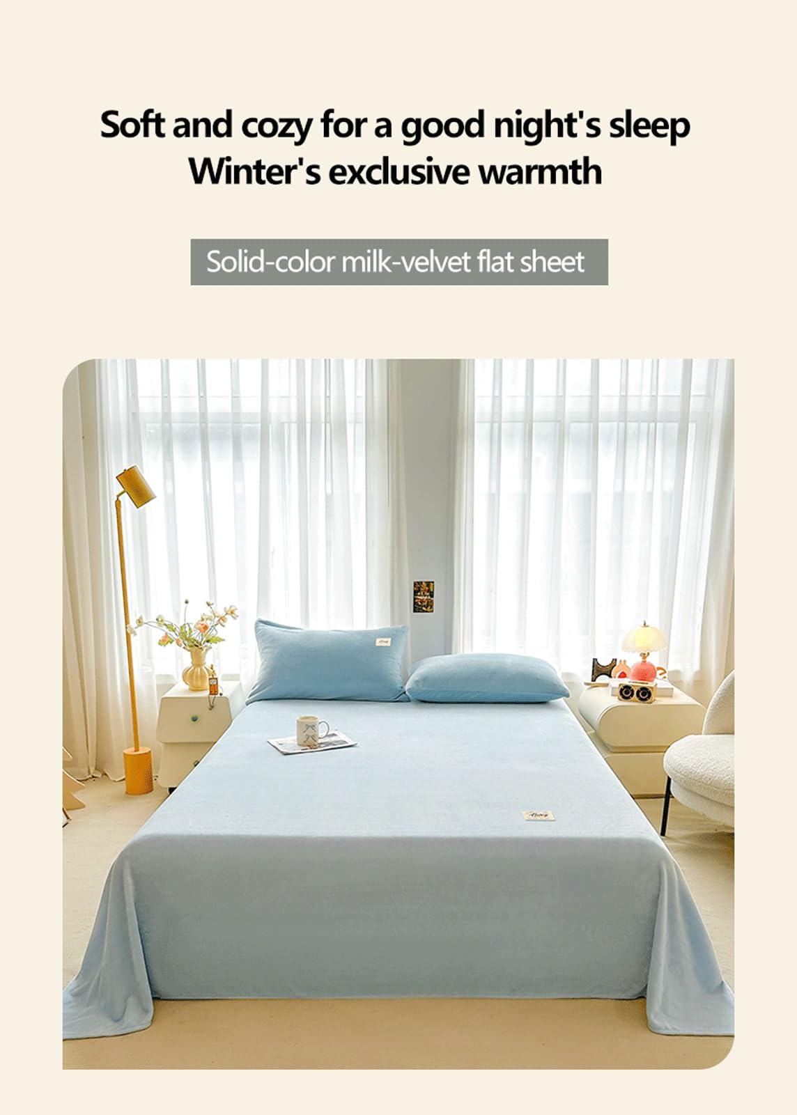 Samt Plüsch Bettlaken ohne Gummizug 160x230 200x230 230x250 Flanell Betttuch Cashmere Touch Haustuch weiche Laken for Herbst Winter Frühling(Pink,230x250cm+48x74cm x2)