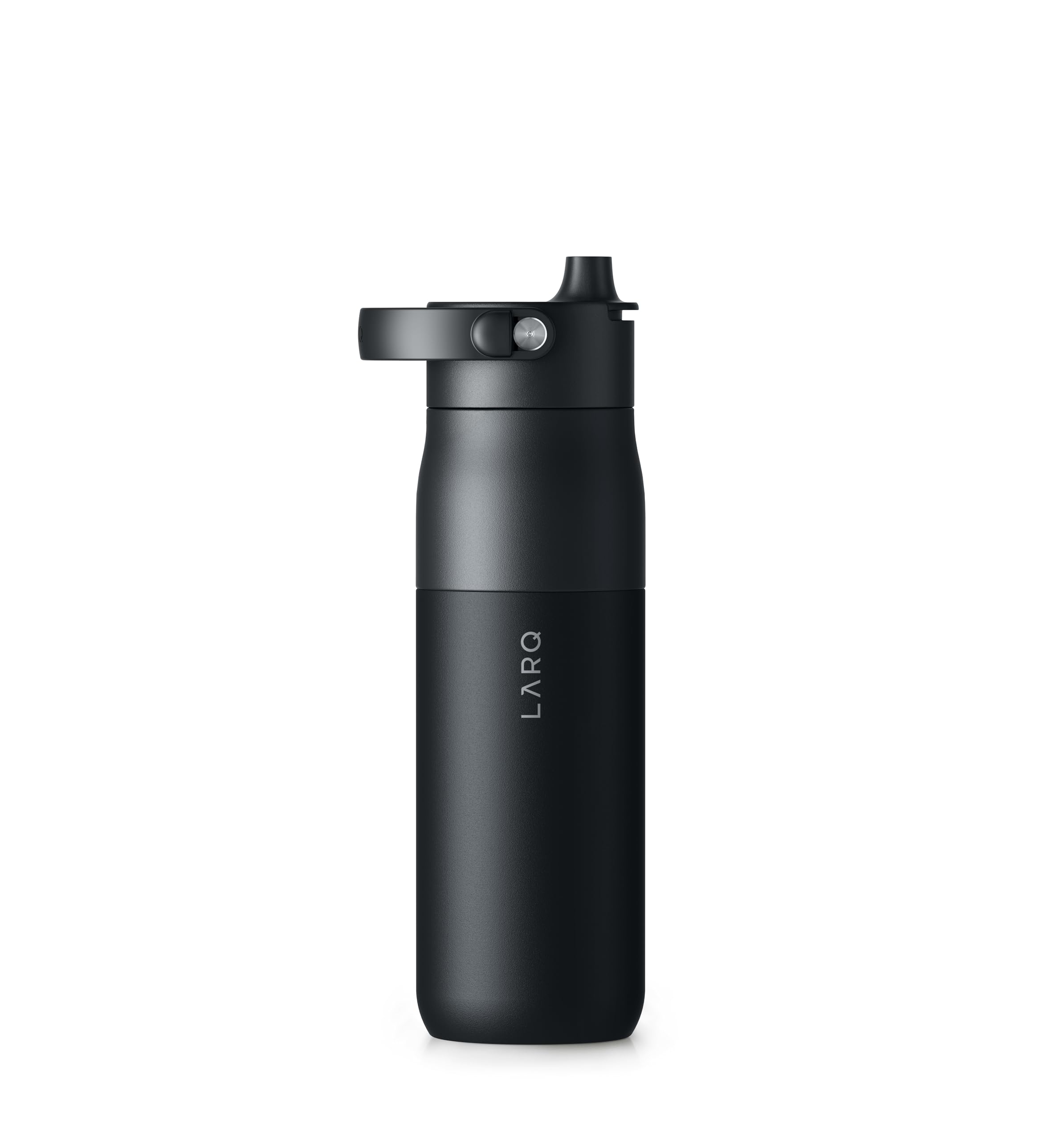 Bottle Swig Top 23oz - Insulated Stainless Steel Water Bottle With Built-In Silicone Handle | BPA Free | Reusable Water Bottle for Sports, Gym, and Travel, Obsidian Black