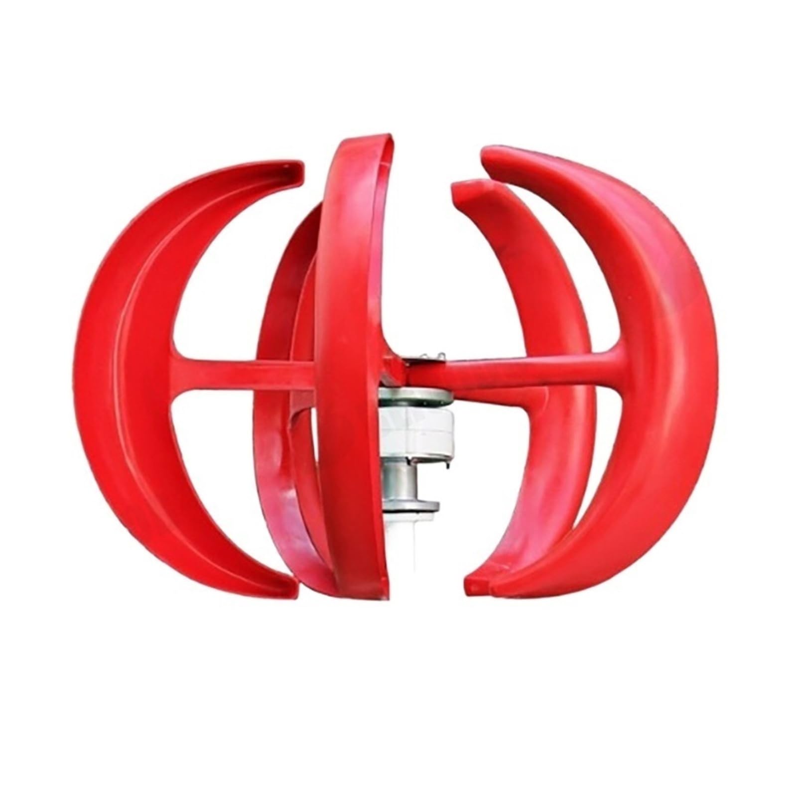 Windturbinengenerator, 1000W Vertikale Windturbine 12v 24V Achse Windgenerator Kleine Windmühle Freie Energie Mit MPPT Laderegler für Marine, Wohnmobil, Zuhause(Red,Turbine Only,48V)