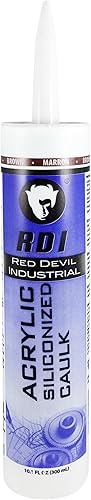 Red Devil 08464I RD Pro - Sellador acrílico siliconado de grado de construcción 101 onzas marrón