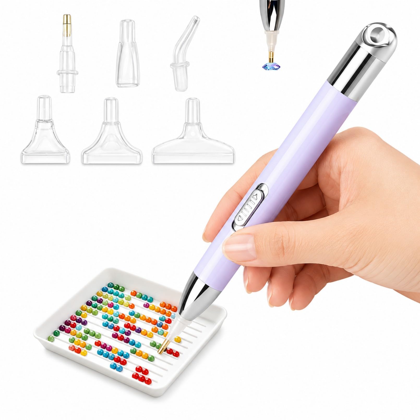 Xforevery Electric Diamond Art Pen Kits for Adults, Rechargeable