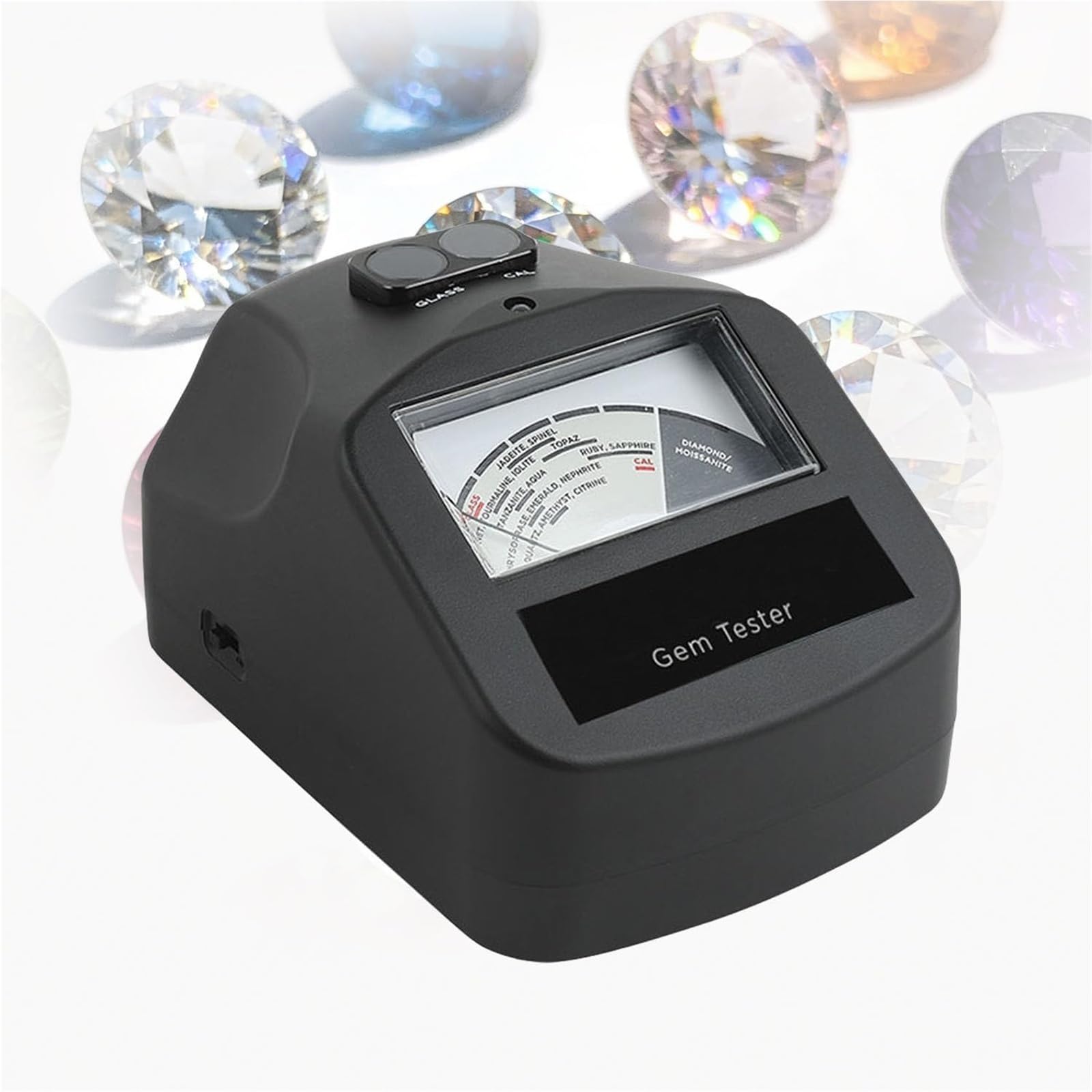 Tester per diamanti, kit tester per pietre preziose con conducibilità termica, strumento di lettura professionale di precisione per gioielli
