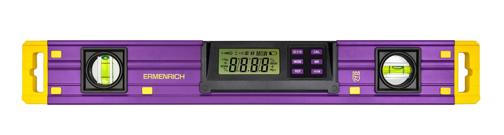 Verk LY40 Inclinometro Digitale 0–360° con Livella a Bolla | Orizzontale e Verticale Display LCD Indicatore Sonoro Pulsante Hold IP54 Impermeabile per Falegnameria, Casa e Fai da Te