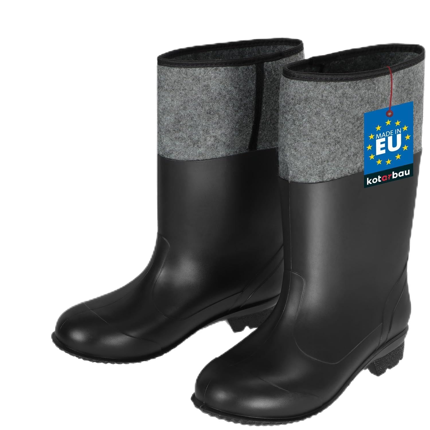 KOTARBAU Kalosze filcowe, uniseks, buty robocze, kalosze robocze, wodoodporne, zimowe