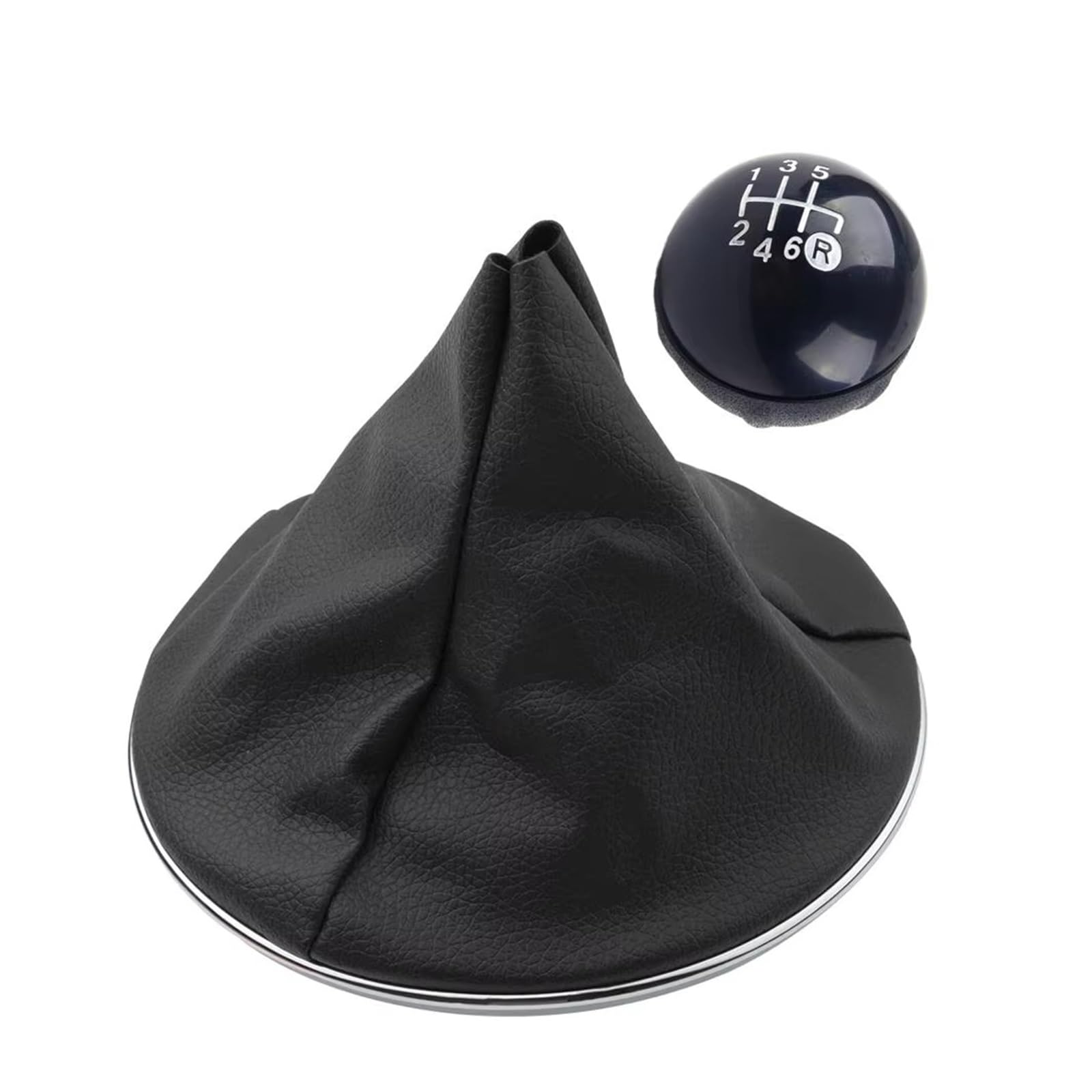 KOEHXJ Shift Gear Knob Cover for Fiat 500 2012-2018 55344048 50295075 50295325 6 Speed Gear Shift Shifter Knob Head Ball Stick Cover Boot Gaiter