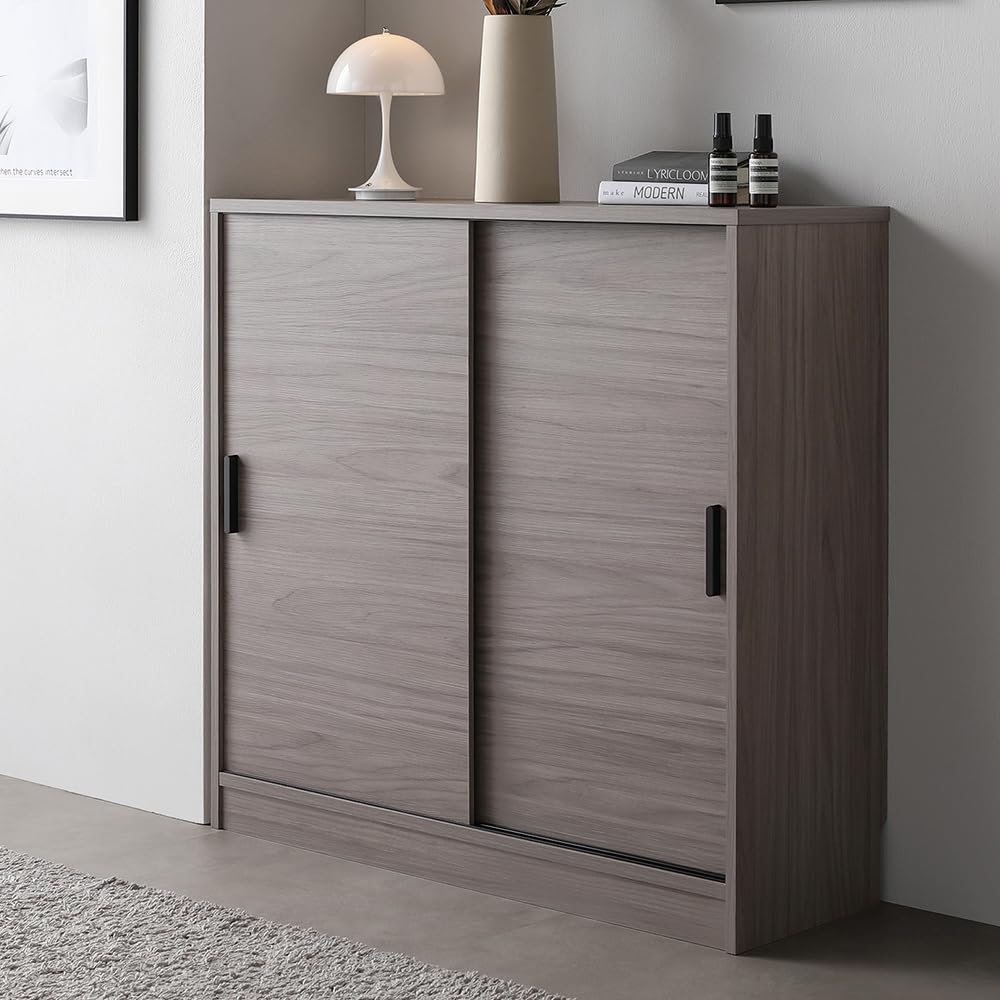 Amazon.co.jp: RASIK サイドボード 薄型 スリム収納 約幅90×奥行30cm