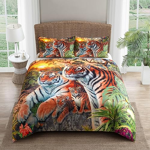 Huntrix Kinder Bettwäsche Set 135x200cm - Mikrofaser Mit Tierdesigns