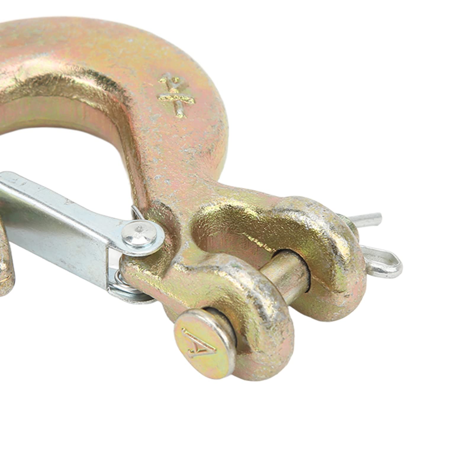 Gancio a Forcella in Acciaio Legato, Gancio a Forcella da 4 Pezzi 1/4in 2750lbs Capacità Gancio di Presa in Acciaio Forgiato Per Impieghi Gravosi Per Sollevamento Per Sollevamento in Fabbrica, Rimorch