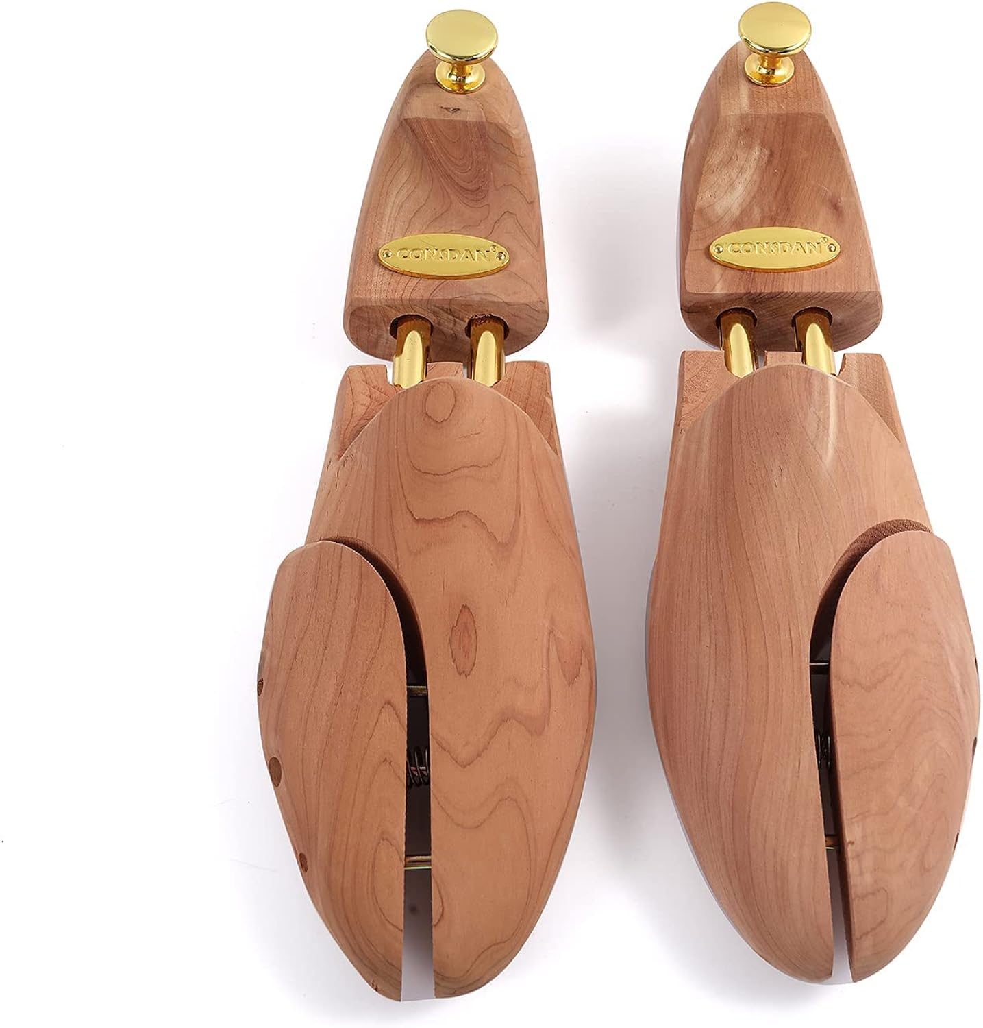 Miniatura 3 de CONSDAN Cedar Shoe Trees For Men Women USA Grown Cedar Wood, Adjustable Wood Shoe Tree, Crease Protector, 2 Pairs