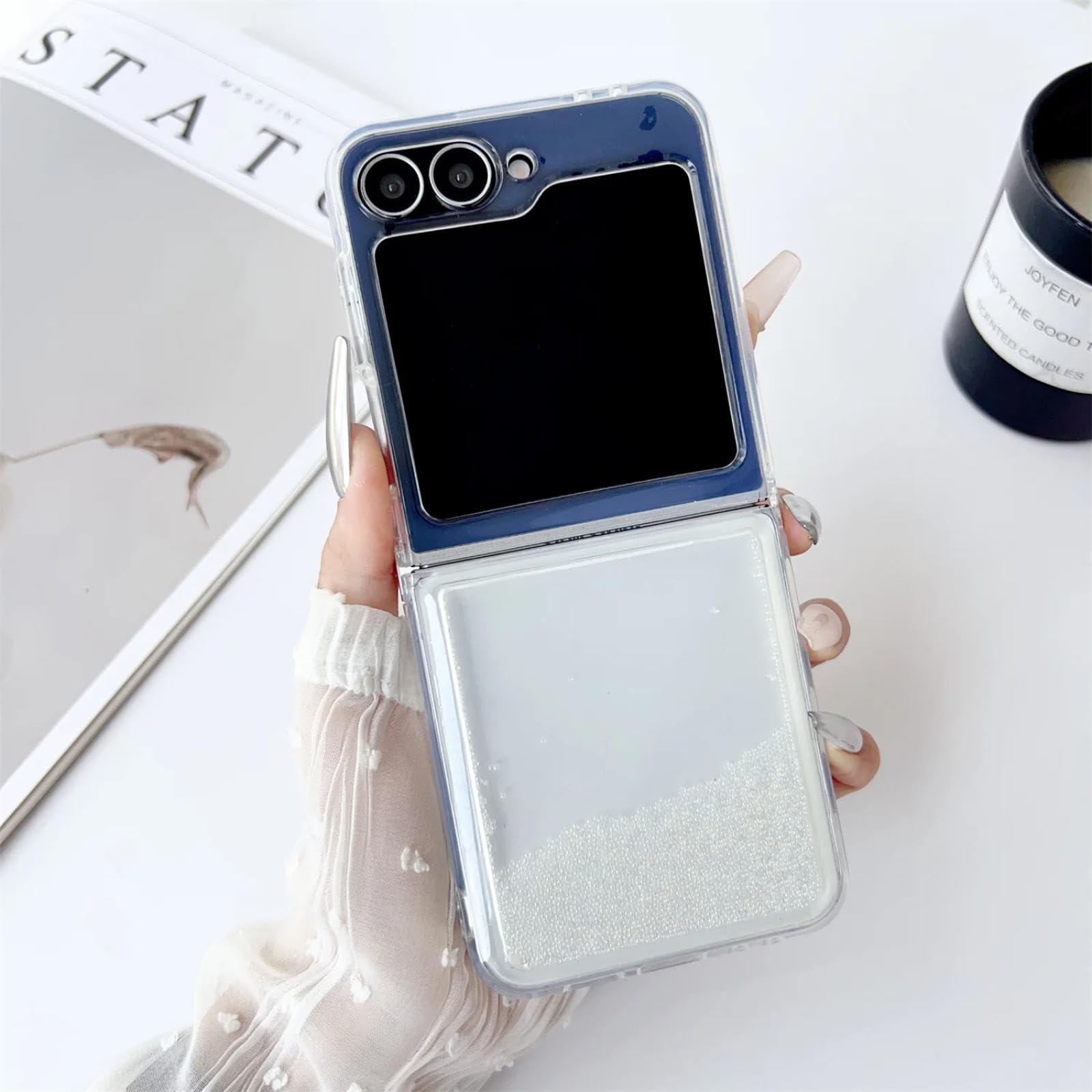 Coque Galaxy Z Flip 3 antichoc pliable avec perles de décompression - 8