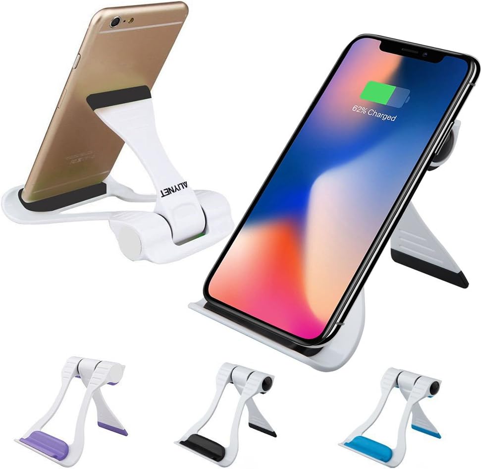 Aliynet Tablet and Cell Phone Stand Holder,Multi-Angle Portable Stand,Tablet Stand Adjustable,Phone Stand Cell Phone Holder Apply to iPhone,ipad,Tables,Smartphones,E-Readers,Samsung Galaxy (Black)