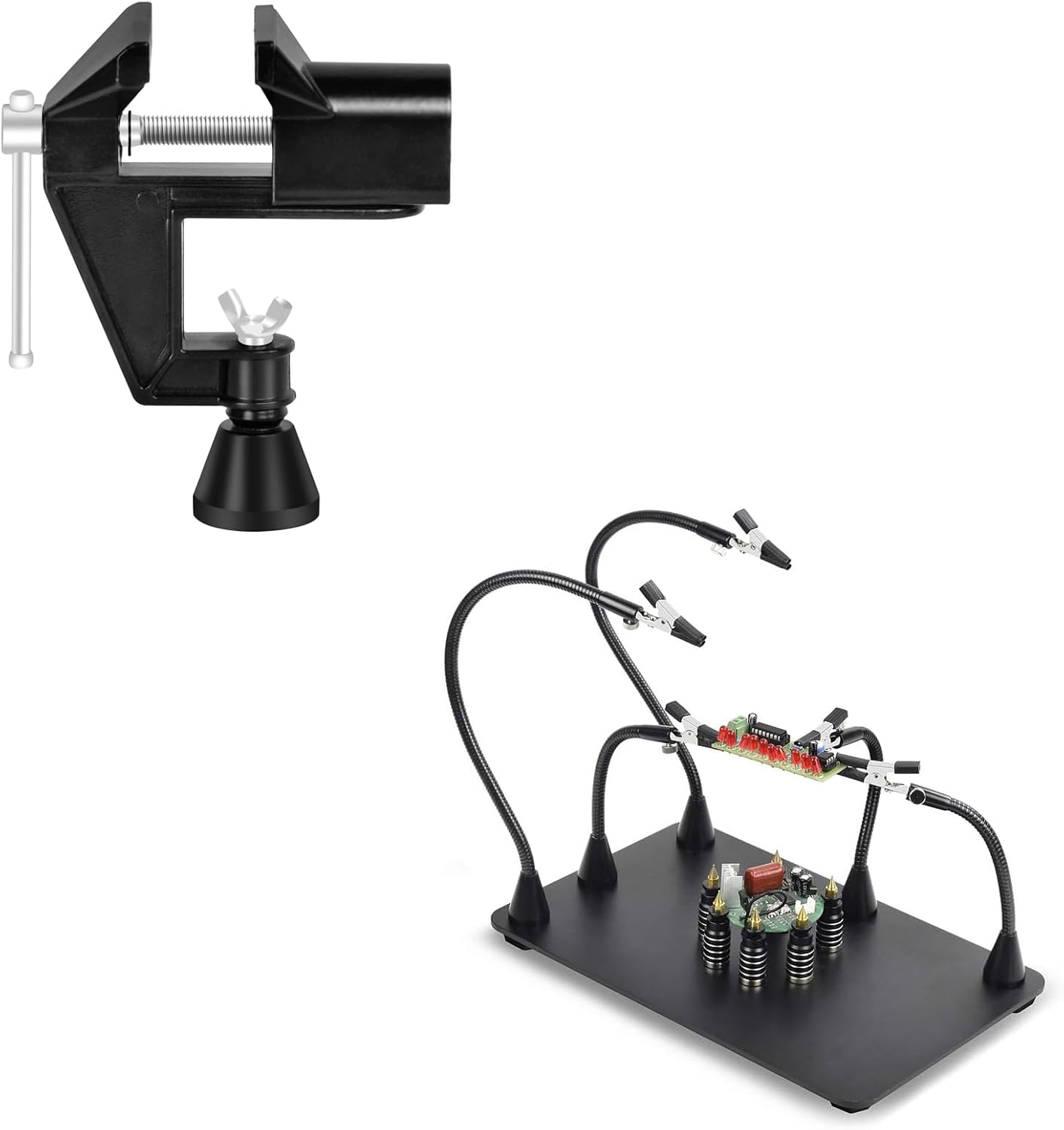 Magnetic Helping Hands Soldering Station with Magnetic Soldering Vise