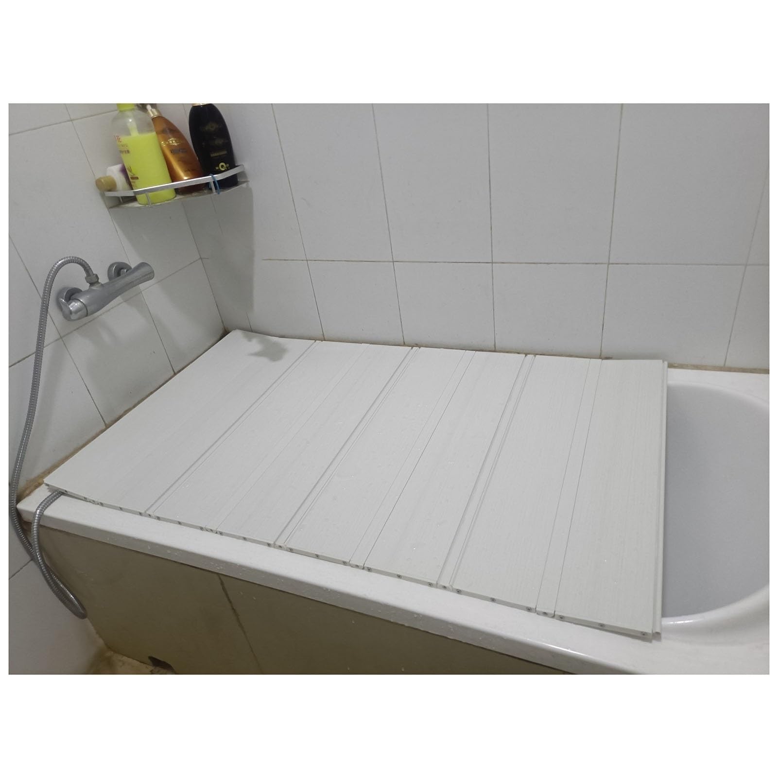 Funda de bañera estante plegable y almohadilla de baño estándar