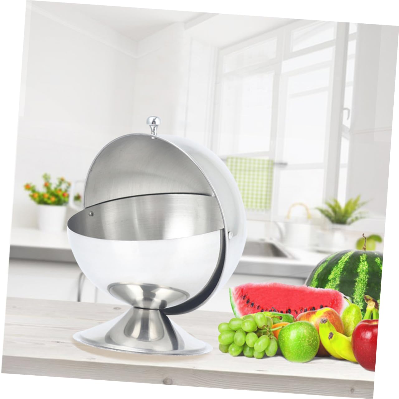 CIYODO Spherical Condiment Container Kitchen Accesories Kitchen Accessory Spherical Sugar Bowl Home Kitchen Seasoning Bottle Candy Dispenser Sugar Holder Salt Pepper Sugar Jar Candy Jar