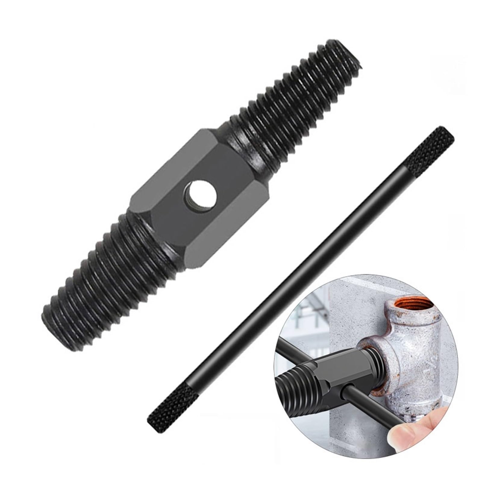 SBTRKT Damaged Screw Extractor Broken Bolt Water Pipe Remover Valve Wire Maintenance Removal Tool 1/2 3/4 Pipes Faucet Easy Take Out