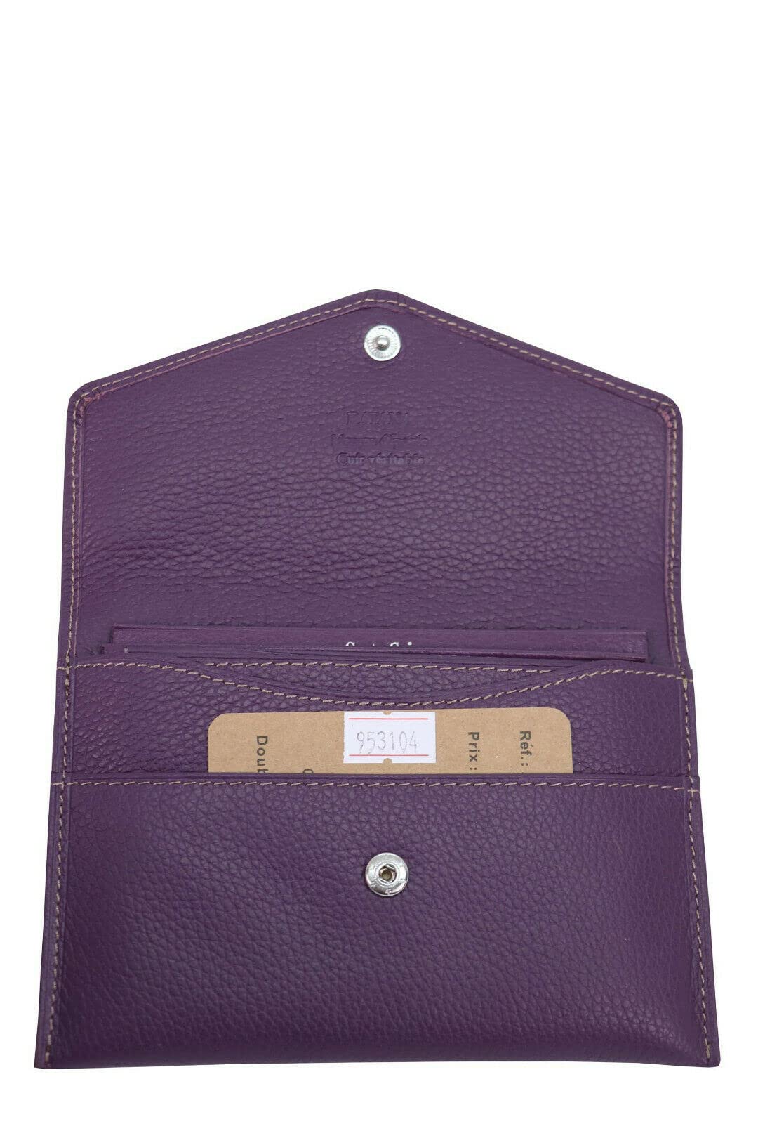 Pochette pour carte grise KATANA en cuir grainé réf 953104 (11 coul. disp.) (violet)