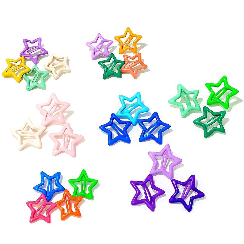 Trendy SheFinds Hair Star Clips for Women & Girls – Colorful Hair Accessories for Thick & Thin Hair, Stylish Star Clip, Strong Grip and Multicolor Claw Clips – Set of 12pcs Trendy SheFinds Hair Star Clips for Women & Girls – Colorful Hair Accessories for Thick & Thin Hair, Stylish Star Clip, Strong Grip and Multicolor Claw Clips – Set of 12pcs